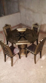 Table traditionnel de Luxe - 4 chaises – Image 3