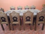 Table traditionnel de Luxe - 8 chaises